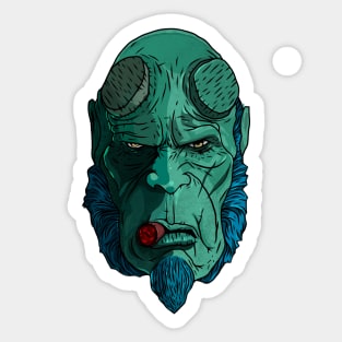 Hellboy (green version) Sticker